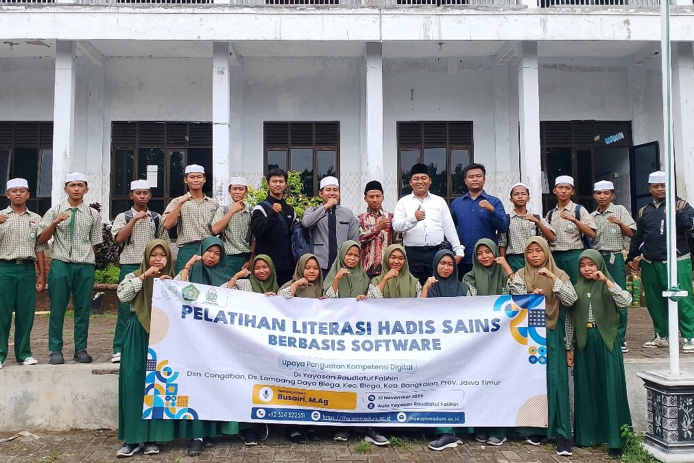PkM Prodi Ilmu Hadis UIN Madura Perkuat Literasi Hadis Sains Santri Raudlatul Falihin Melalui Pelatihan Berbasis Software